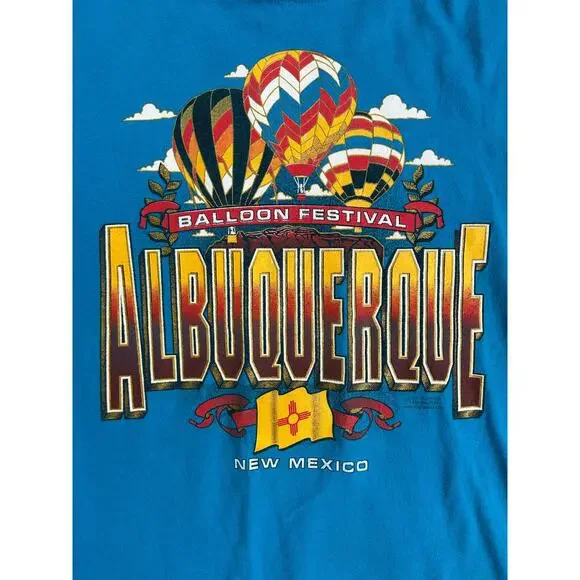 90s Style Albuquerque Hot Air Balloon Festival Shirt - Picture 2 of 4